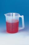 Beaker 2 Liters with handle, with embossed scale, PP�